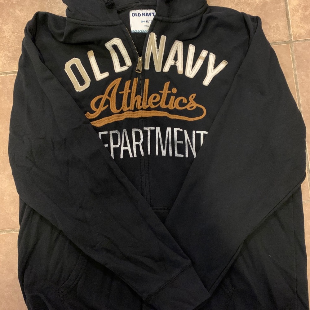 Men’s Old Navy Full Zip Logo Embroidered Sweater
